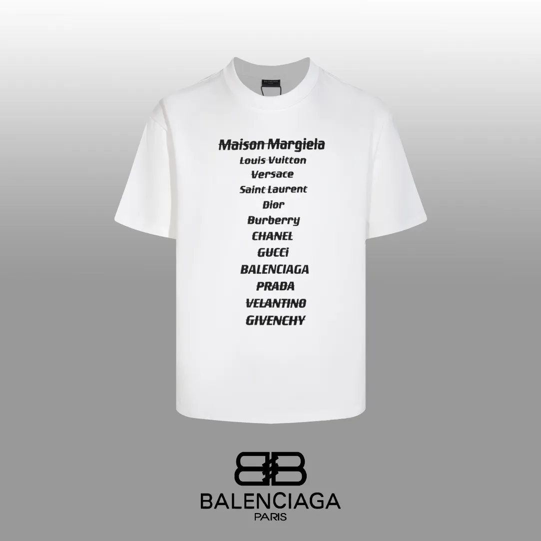 #「 Quality」 《BALENCIAGA 》24SS Classic T Quality - 2 - os 220 -26 280g - 320g - Quality ：Black White Size: XS-S-M-L
